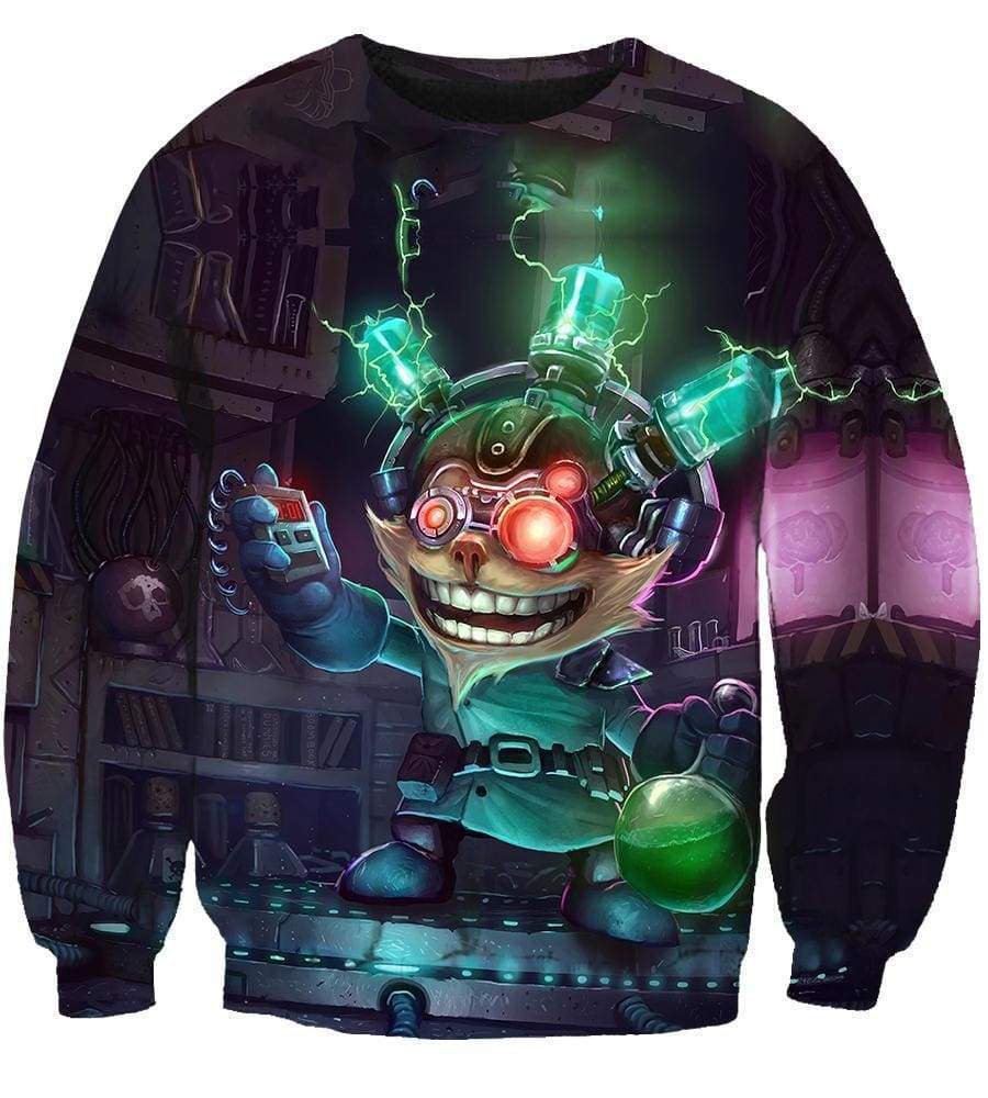 League Of Legend Ziggs Hoodies - Pullover Black Hoodie