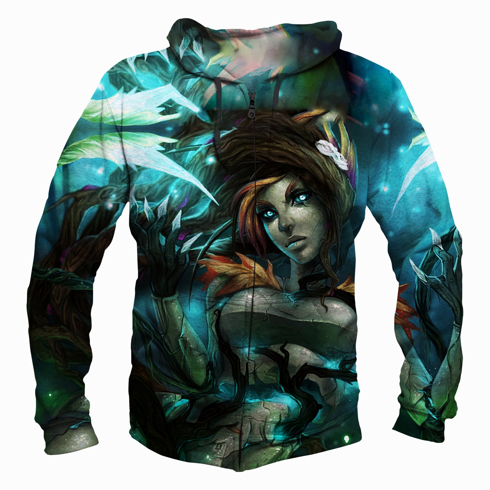 League Of Legend  Zyra Hoodies - Pullover Green Hoodie